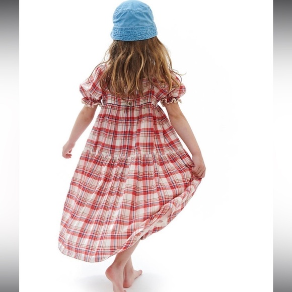 Bonton Plaid Tiered Dress Size 10 NWT - Picture 2 of 9